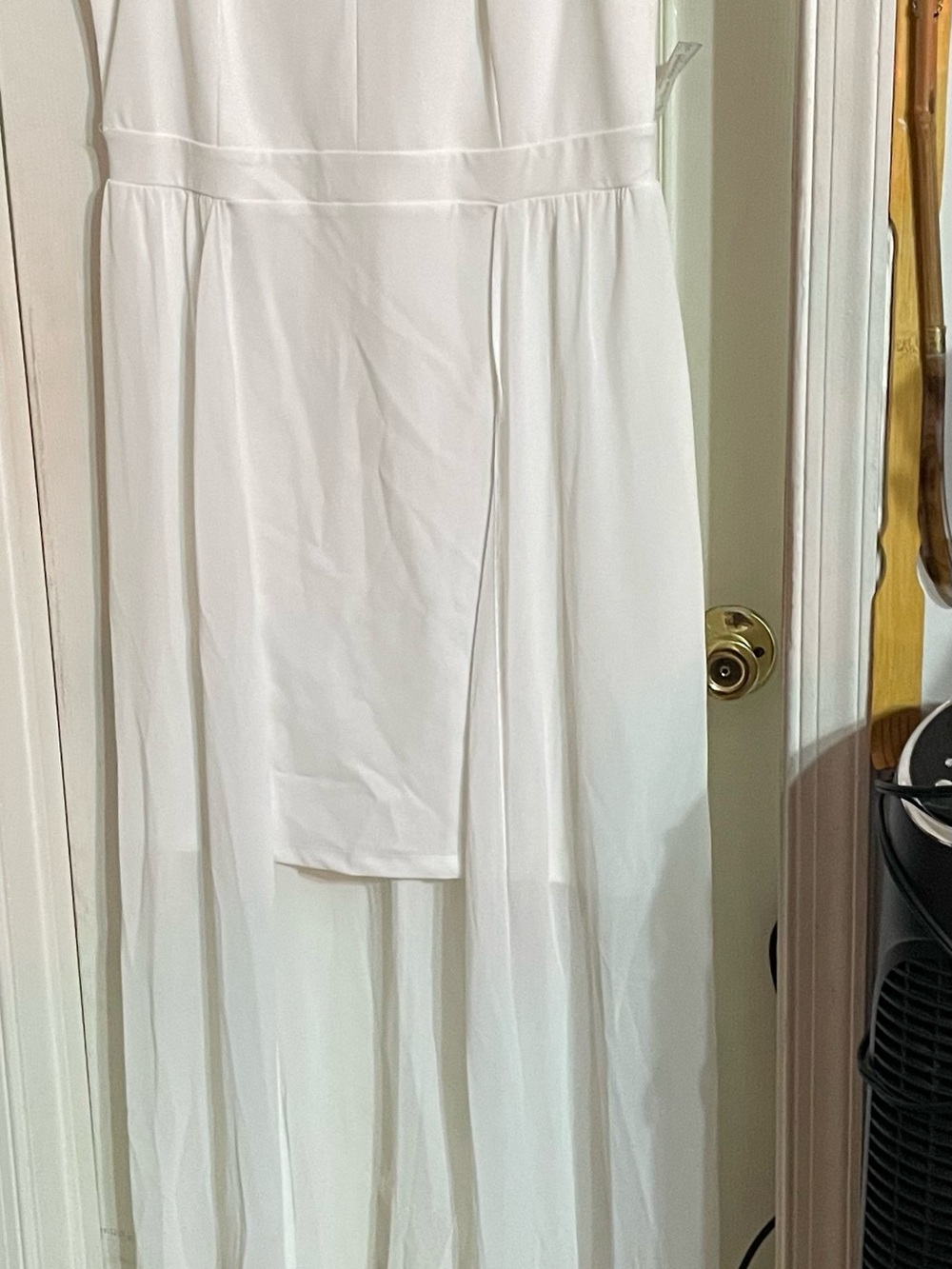 Symphony White Flowing Maxi Dress